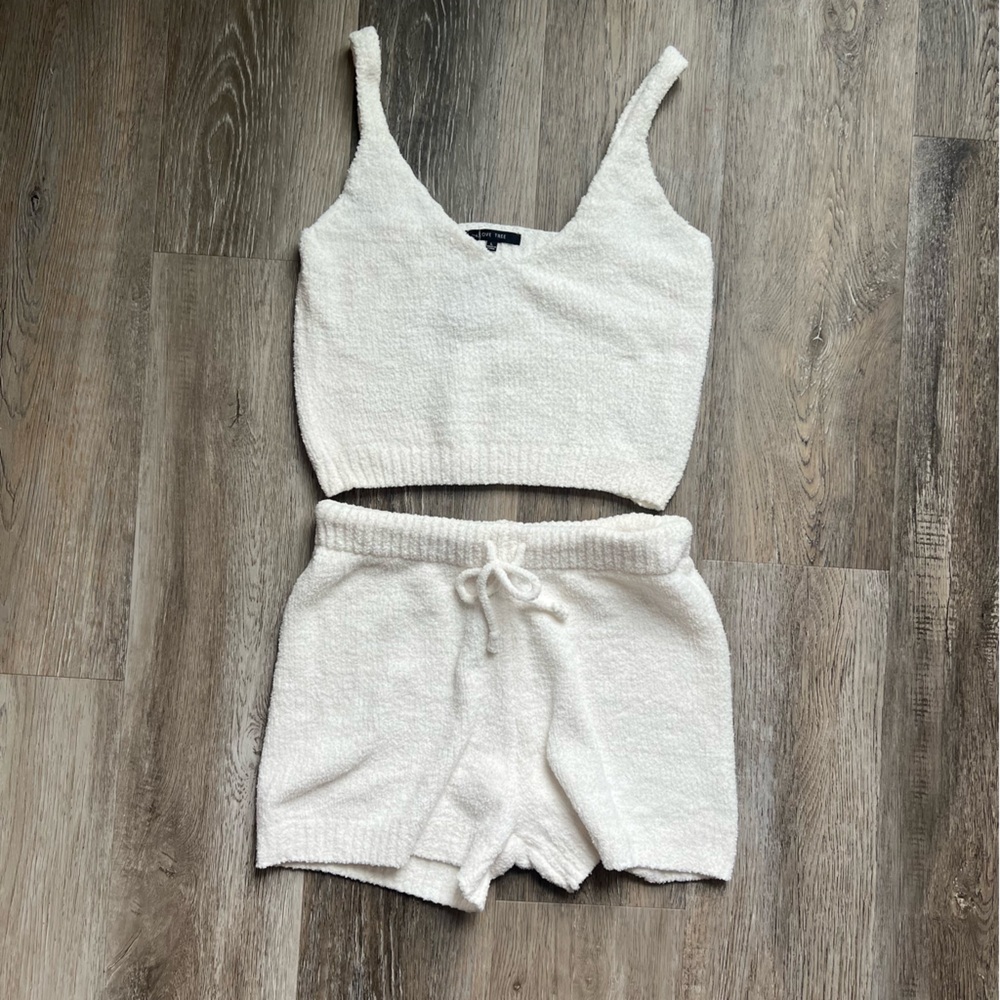 Love Tree White Cozy Pajama Set